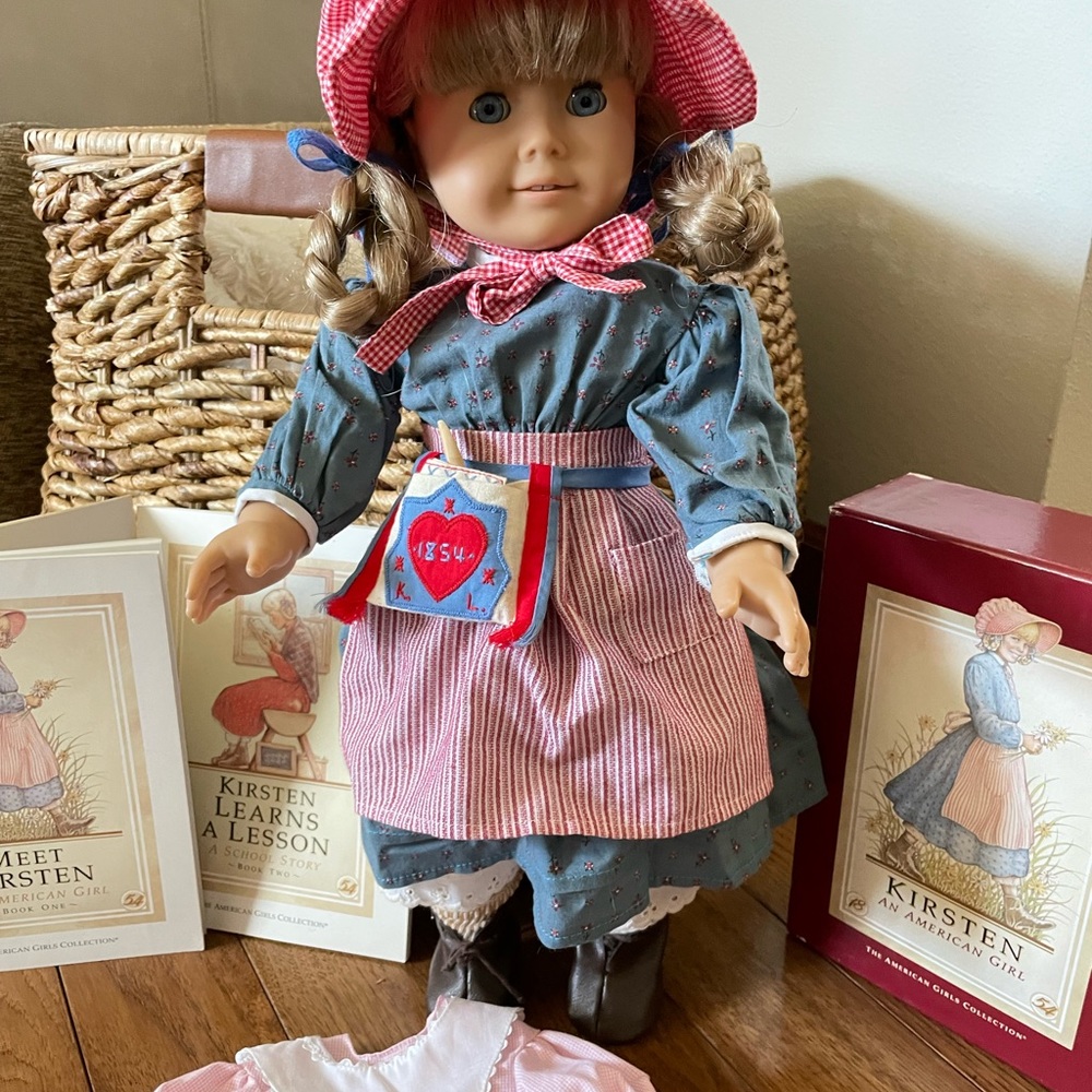 American girl doll Kirsten with clothes and accessories